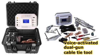 Sesle etkinleştirilen çift tabancalı kablo bağlama aleti XHZS506YS